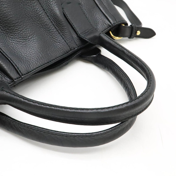 Salvatore Ferragamo Gancini handbag tote bag Shoulder black - Picture 4 of 10